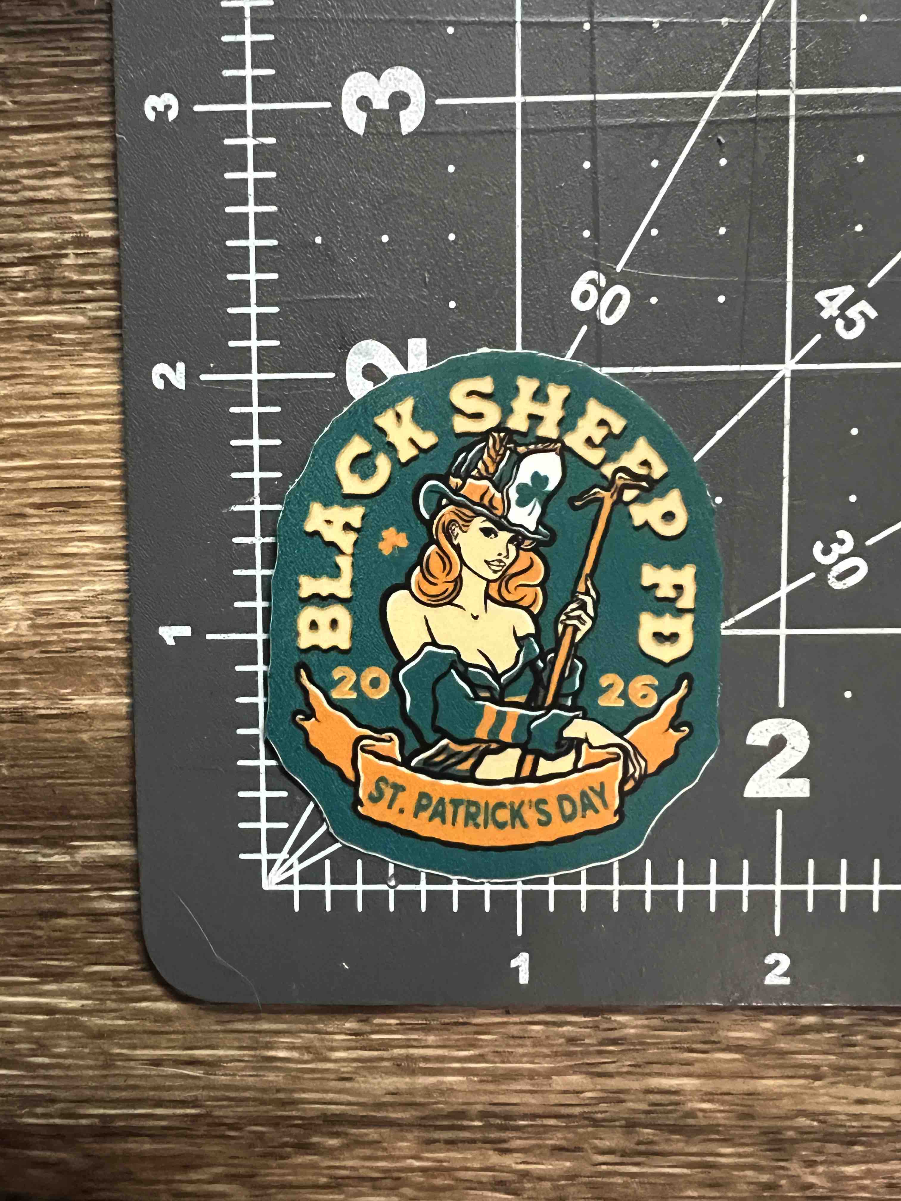 St. Patrick's Day Shamrock Girl Sticker