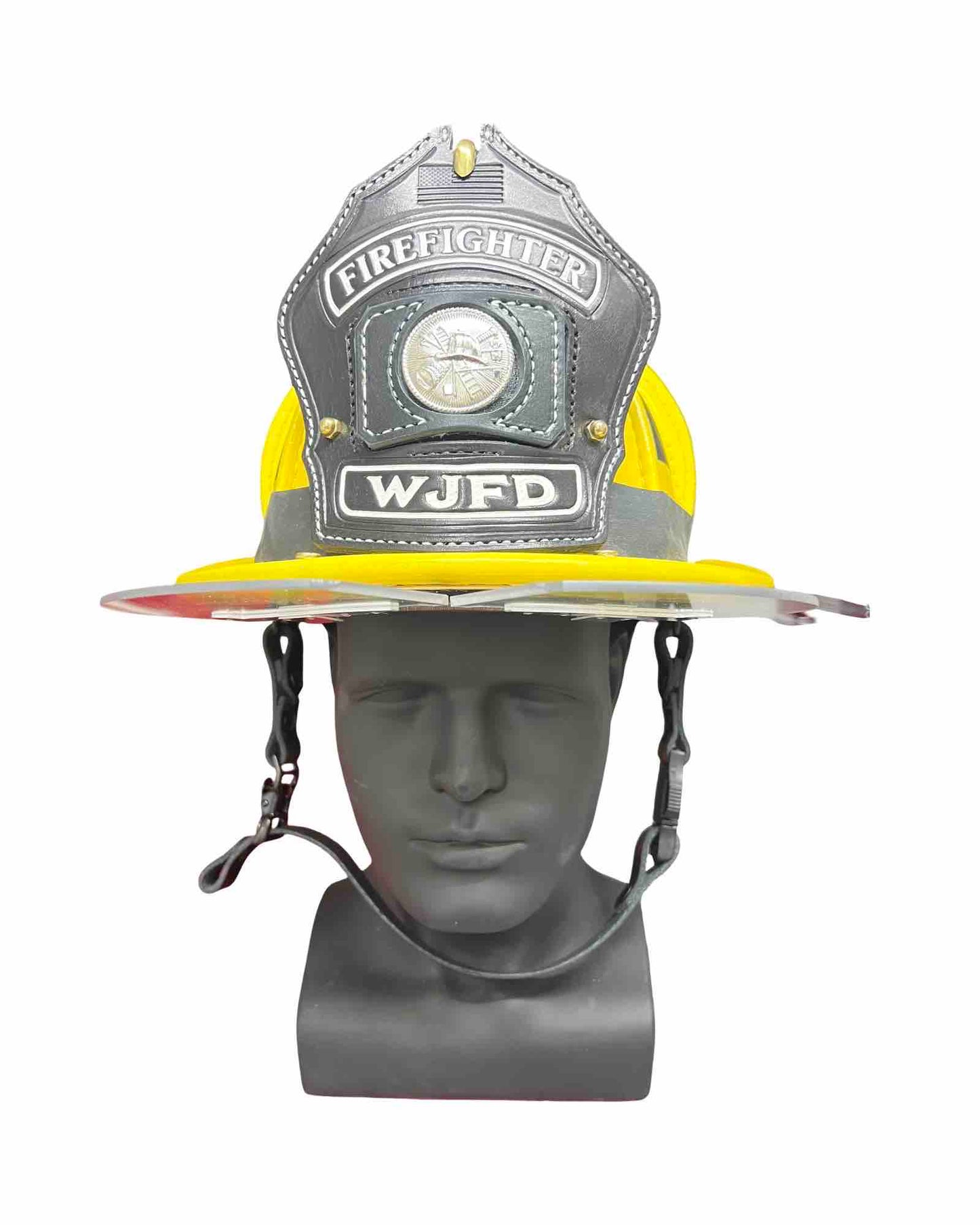 The SHORTY - Leather Firefighter Helmet Chin Strap w Quick Side Release
