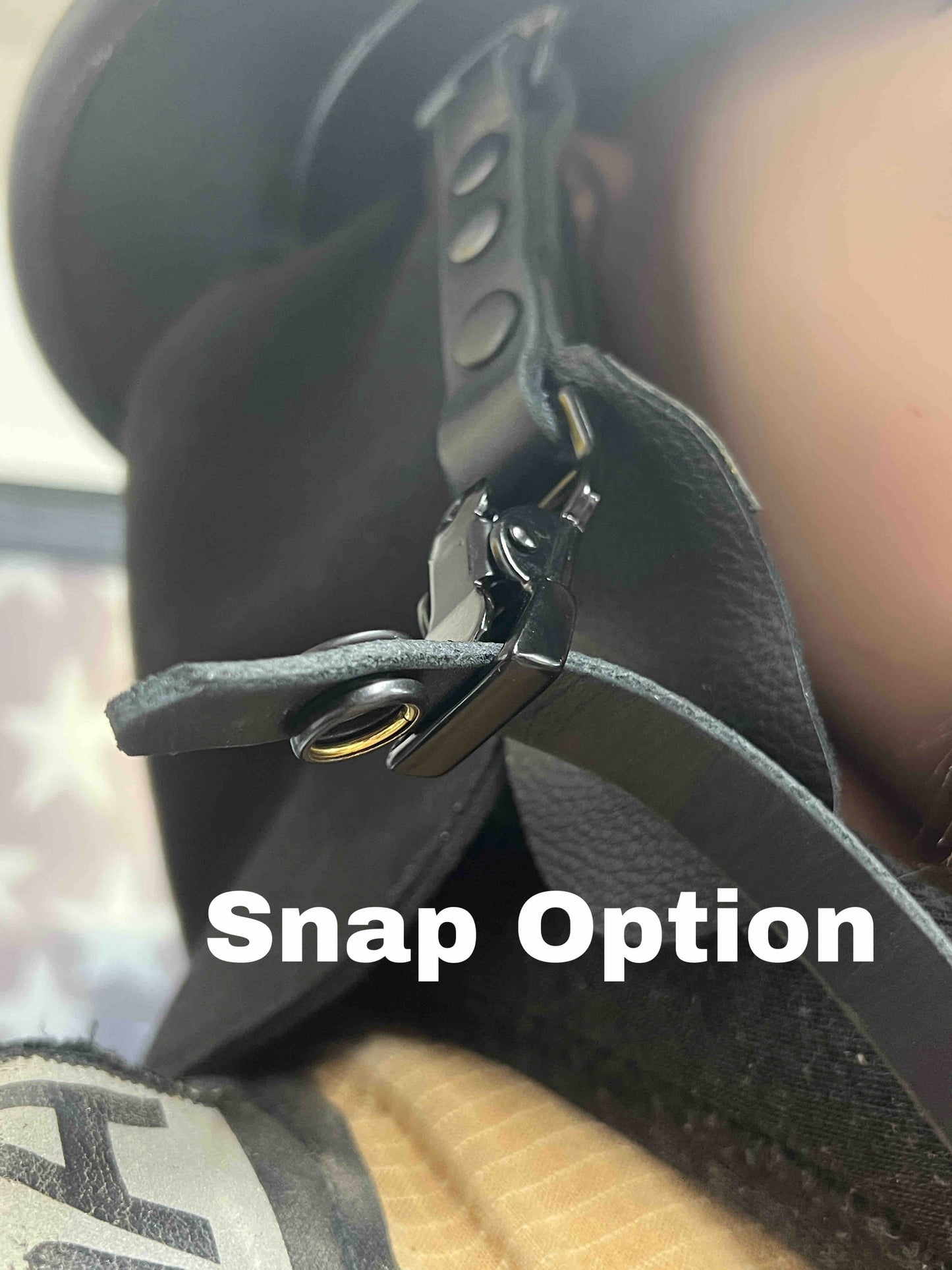 Standard Leather Helmet Chin Strap w Quick Side Release