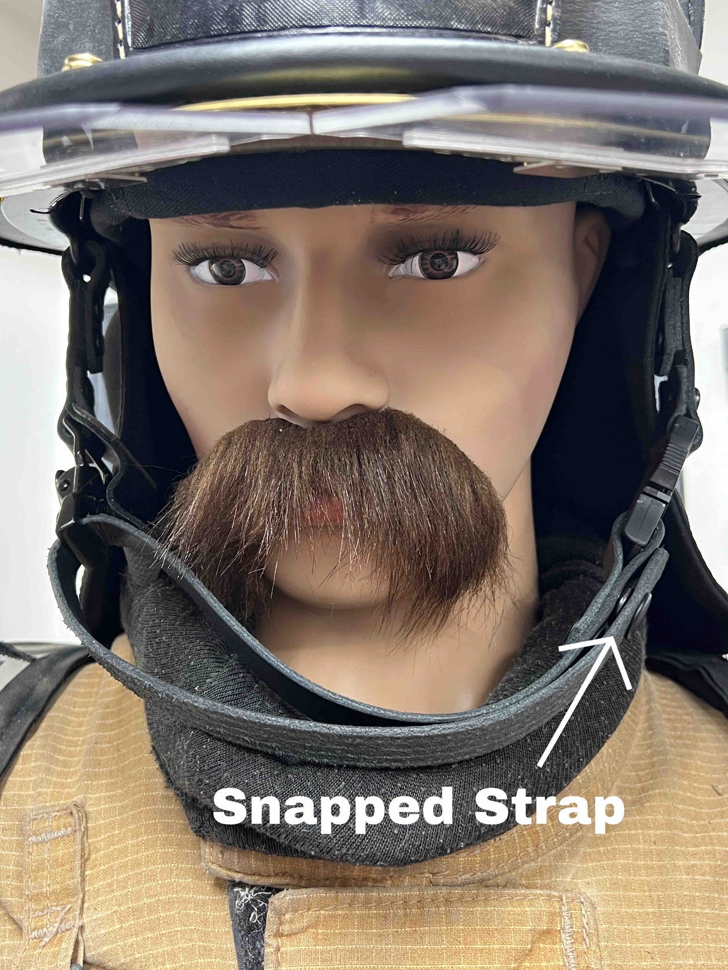 Standard Leather Helmet Chin Strap w Quick Side Release