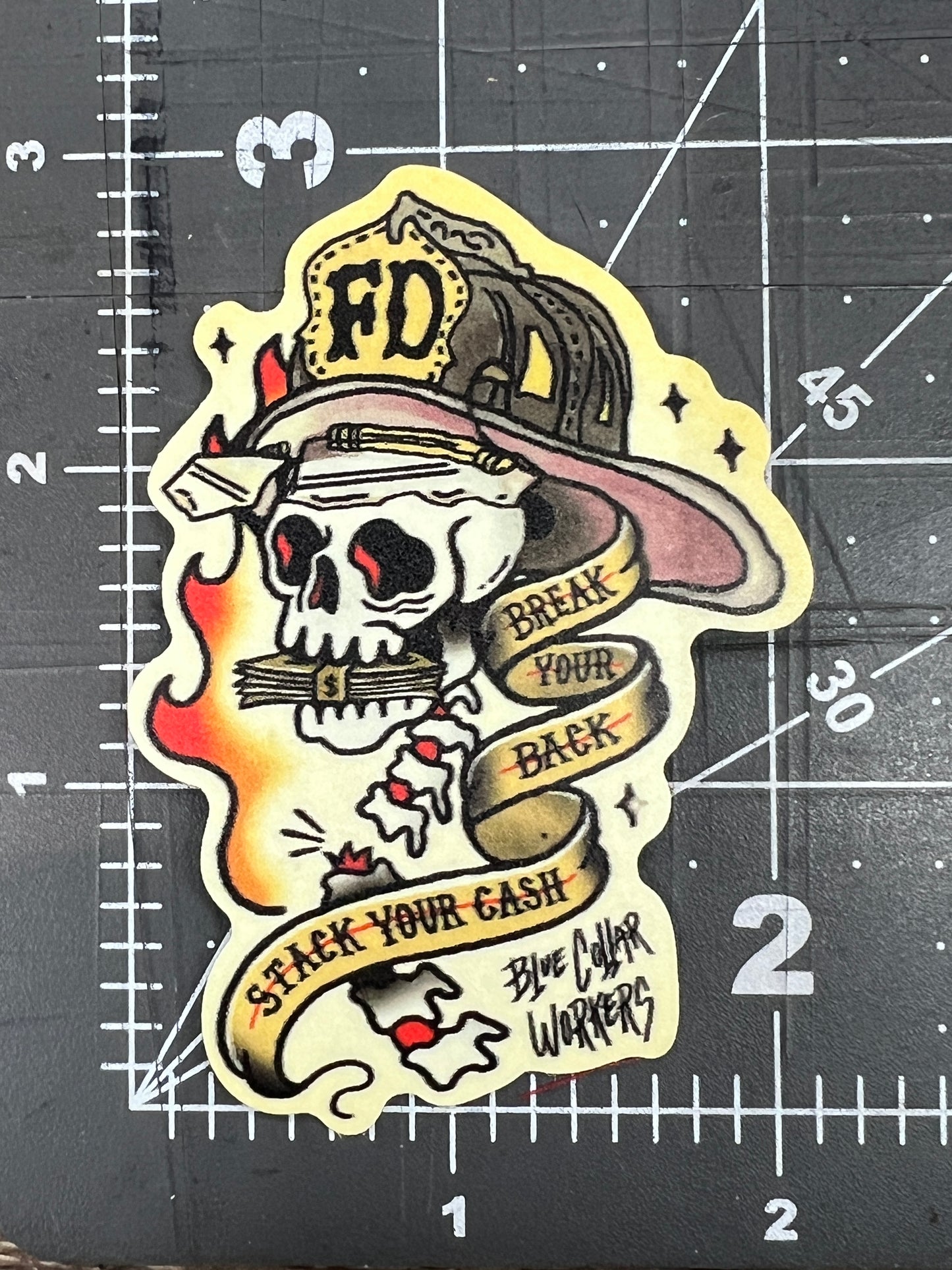 "Break Your Back / Stack Your Cash" Sticker