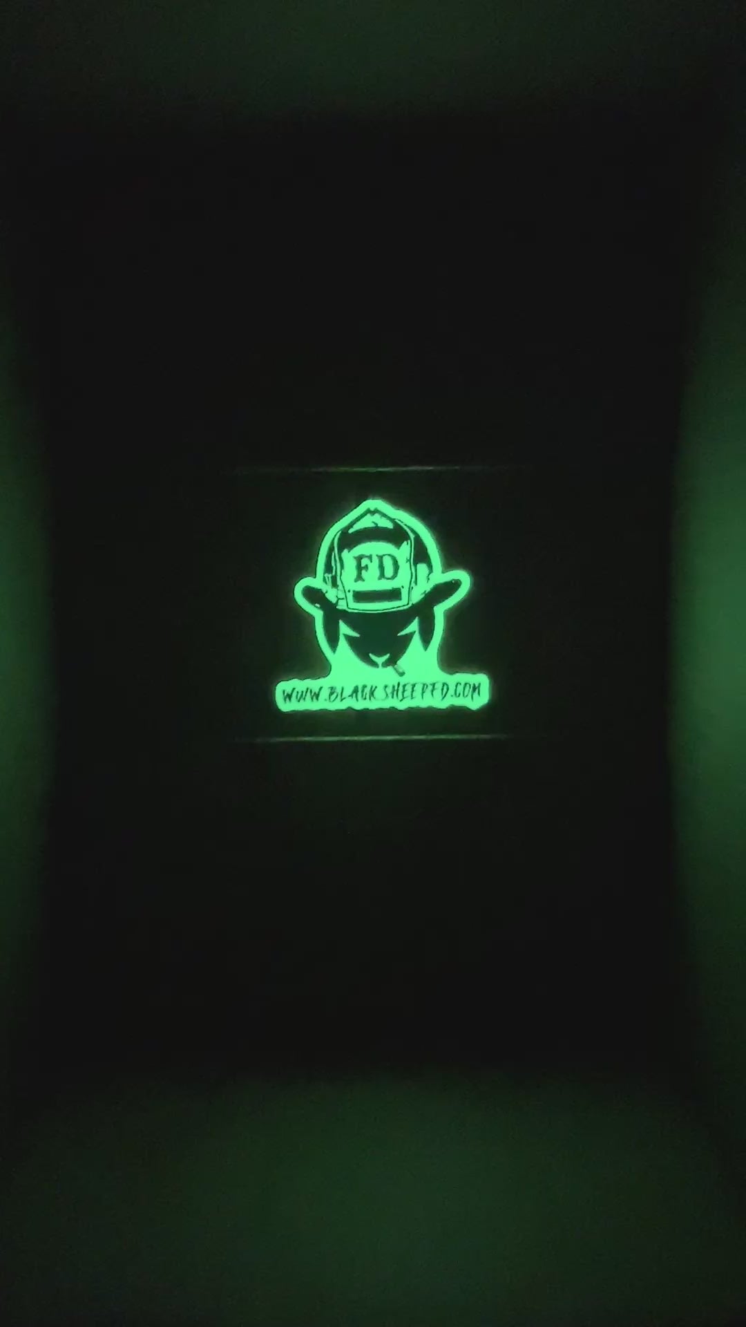 Blacksheepfd.com Glow'n the Dark Logo Sticker